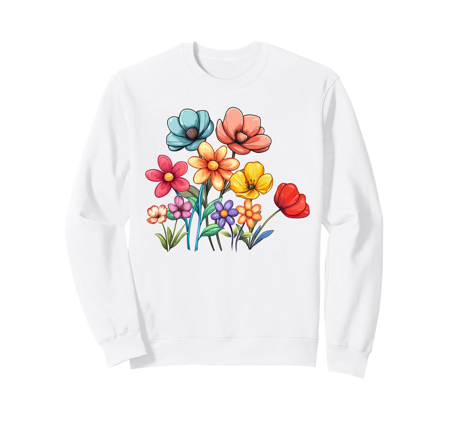 Flower Wildflower Floral Gardening Sweatshirt - Graphic Print Unisex - T-Shirt, Sweatshirt, Hoodie