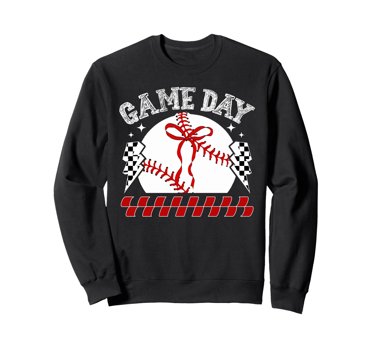Baseball Game Day Coquette Game Sweatshirt - Streetwear Style Men Women - T-Shirt, Sweatshirt, Hoodie
