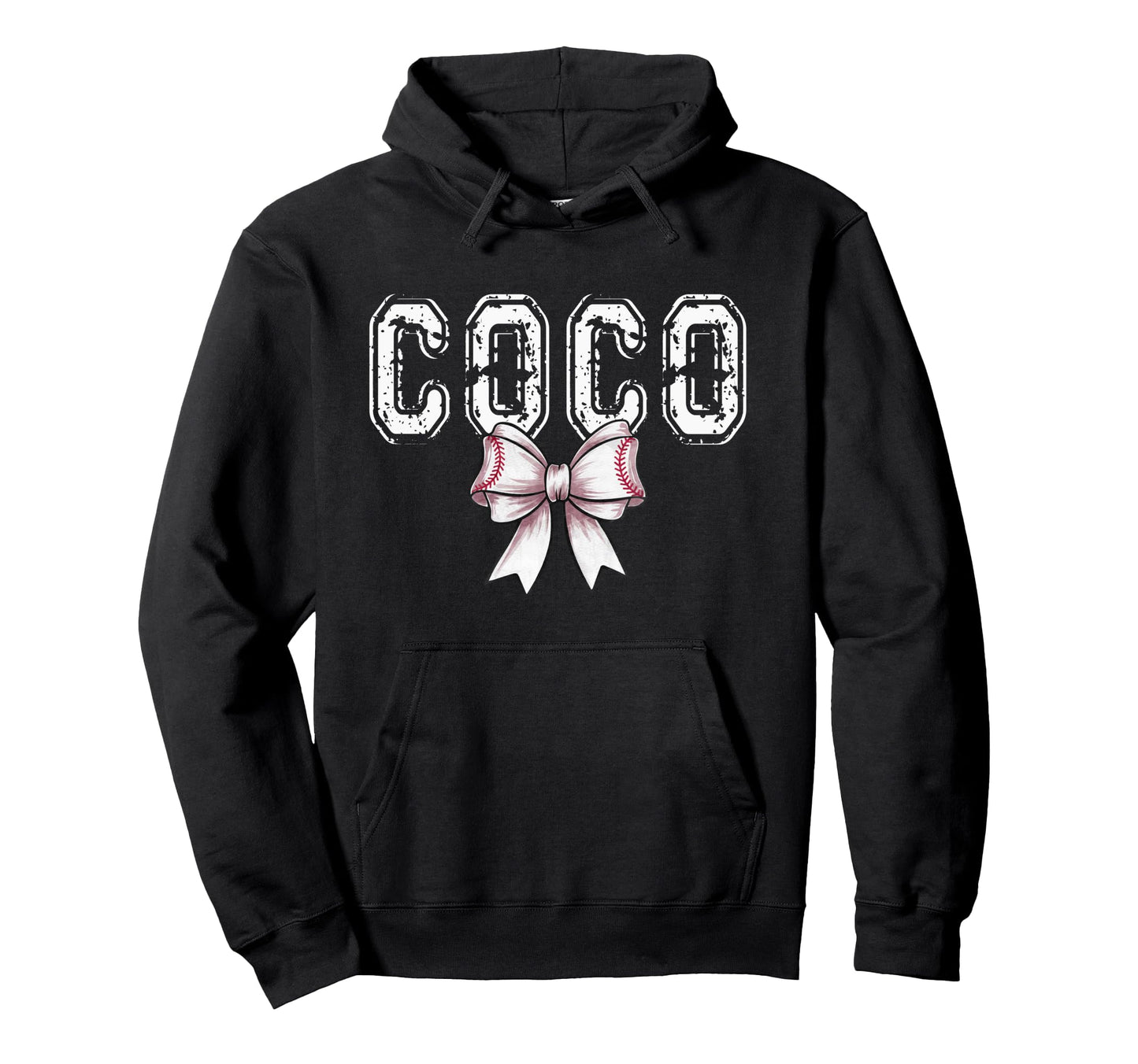 Coquette Baseball Coco Spirit Hoodie - Minimalist Print for Adults - T-Shirt, Sweatshirt, Hoodie