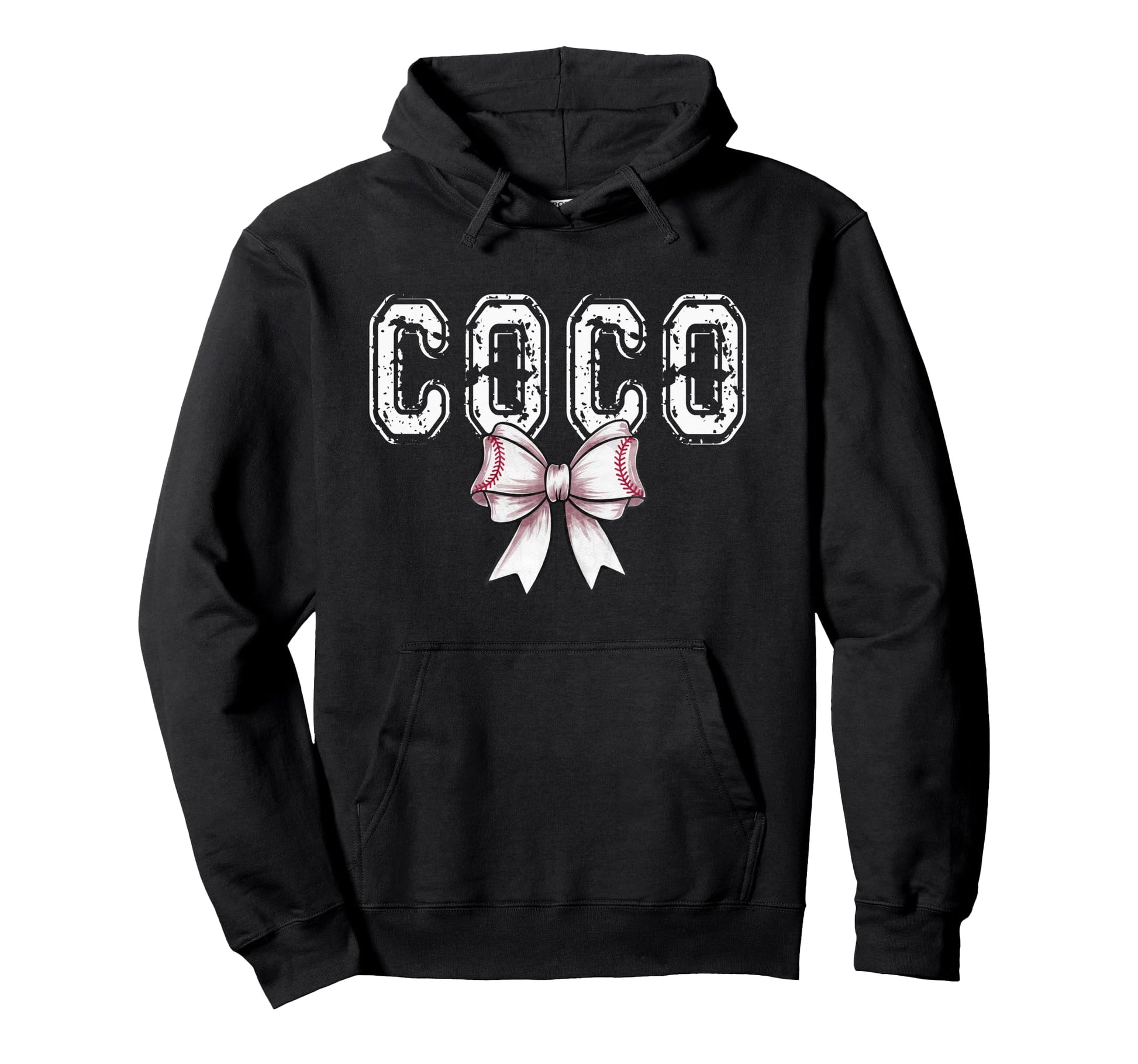 Coquette Baseball Coco Spirit Hoodie - Minimalist Print for Adults - T-Shirt, Sweatshirt, Hoodie