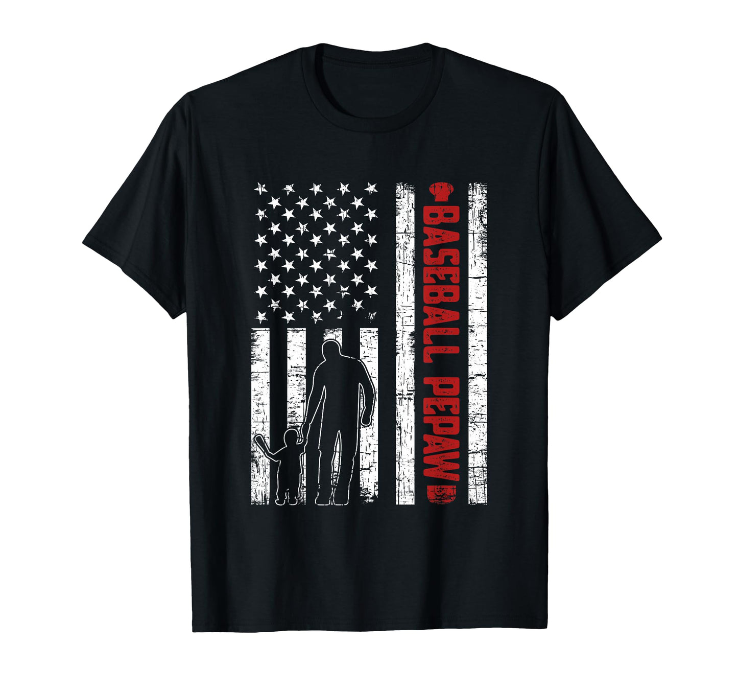 Distressed Usa American Flag Baseball T-Shirt - Novelty Apparel Men Women - T-Shirt, Sweatshirt, Hoodie