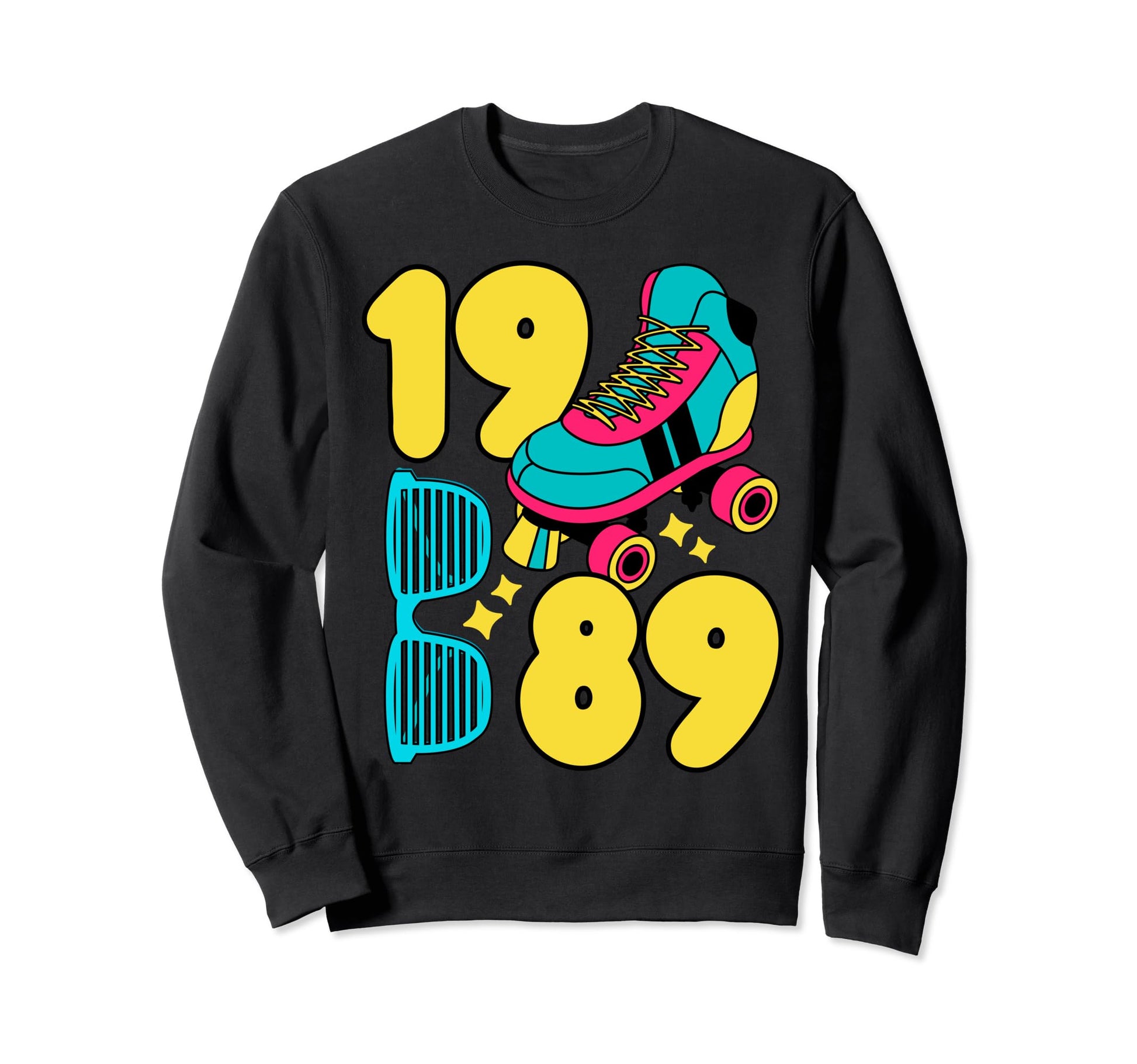 1989 Roller Rink 80S Night Nostalgia Sweatshirt - Unique Graphic Unisex - T-Shirt, Sweatshirt, Hoodie