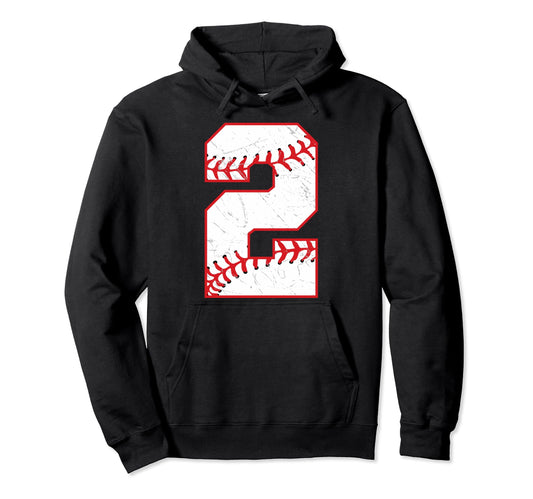 2 Birthday Baseball Theme Bday Party Hoodie - Unique Graphic for Adults - T-Shirt, Sweatshirt, Hoodie
