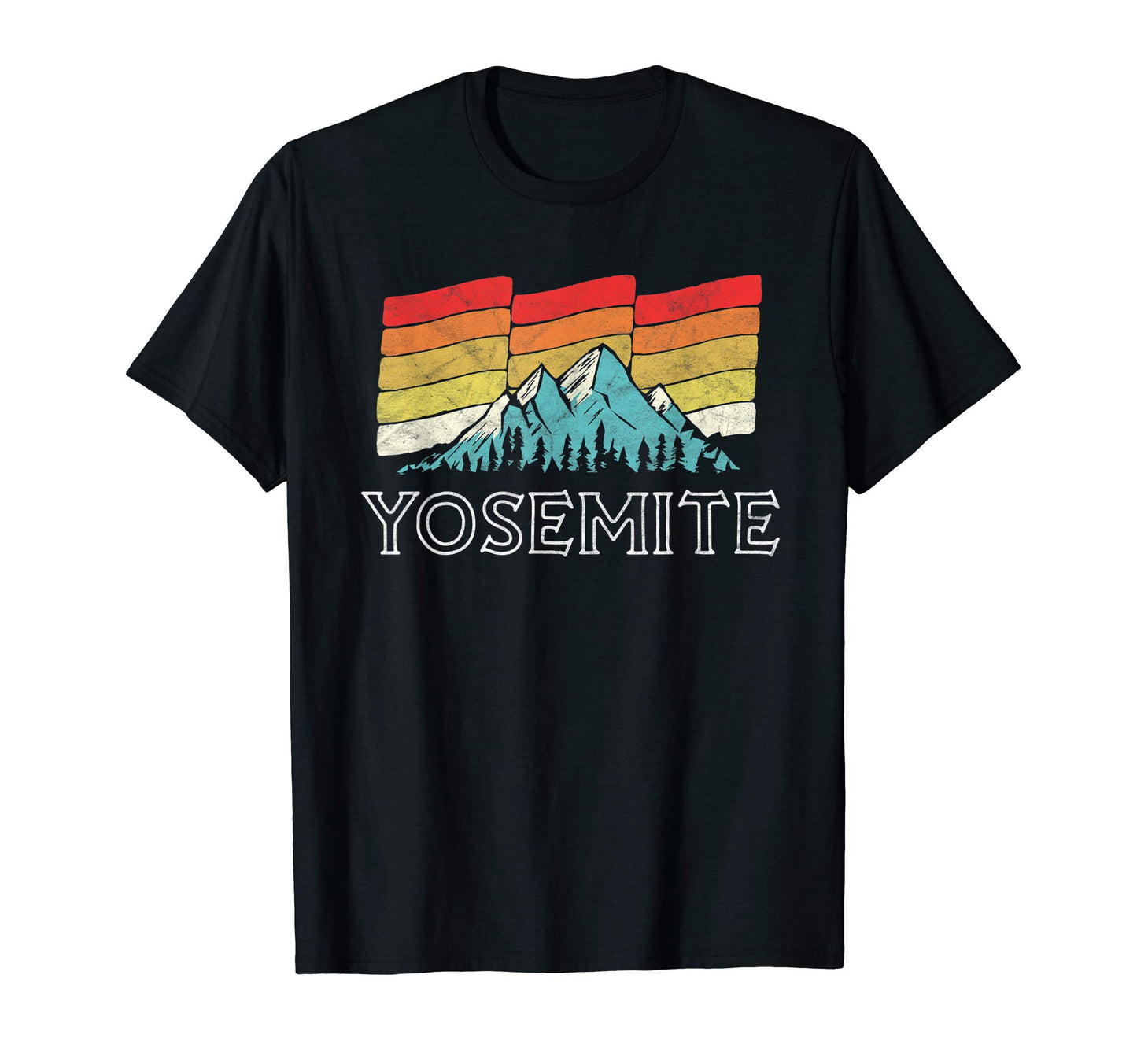Yosemite National Park Wavy Sunset Sky T-Shirt - Trendy Graphic Unisex - T-Shirt, Sweatshirt, Hoodie