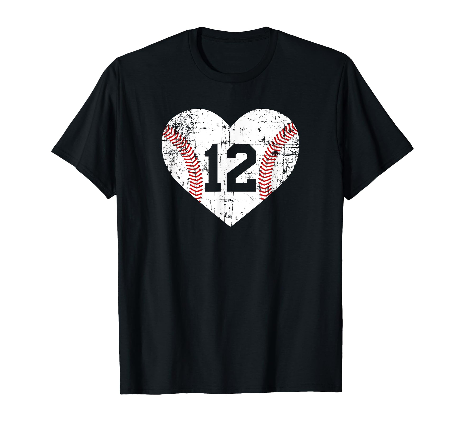 Baseball 12 Jersey Number T-Shirt - Trendy Graphic Men Women - T-Shirt, Sweatshirt, Hoodie