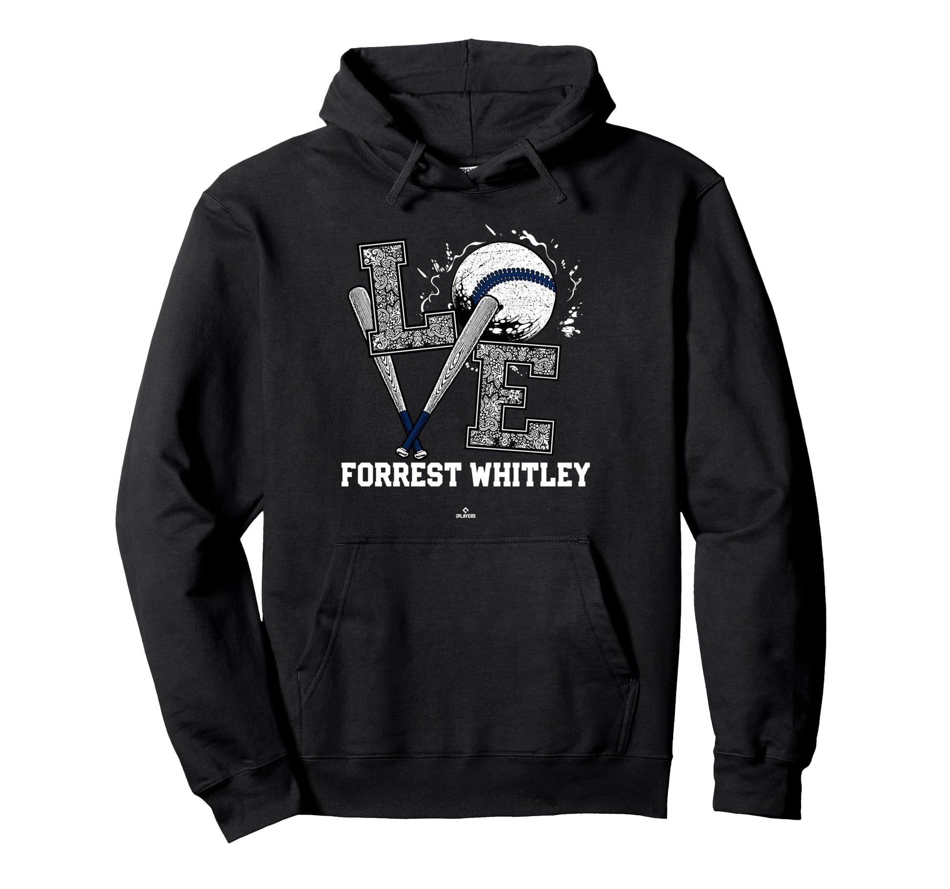 Distressed Baseball Love Forrest Hoodie - Aesthetic Graphic for Adults - T-Shirt, Sweatshirt, Hoodie