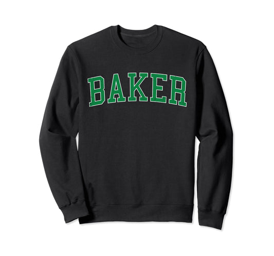 Baker La Distressed Green Varsity Sweatshirt - Fun Novelty Design Unisex - T-Shirt, Sweatshirt, Hoodie