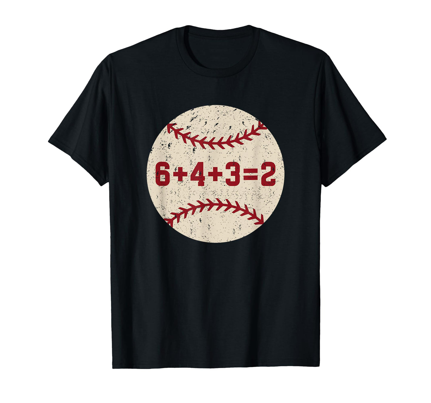 6 4 3 2 Baseball Double Play Funny T-Shirt - Trendy Graphic for Adults - T-Shirt, Sweatshirt, Hoodie