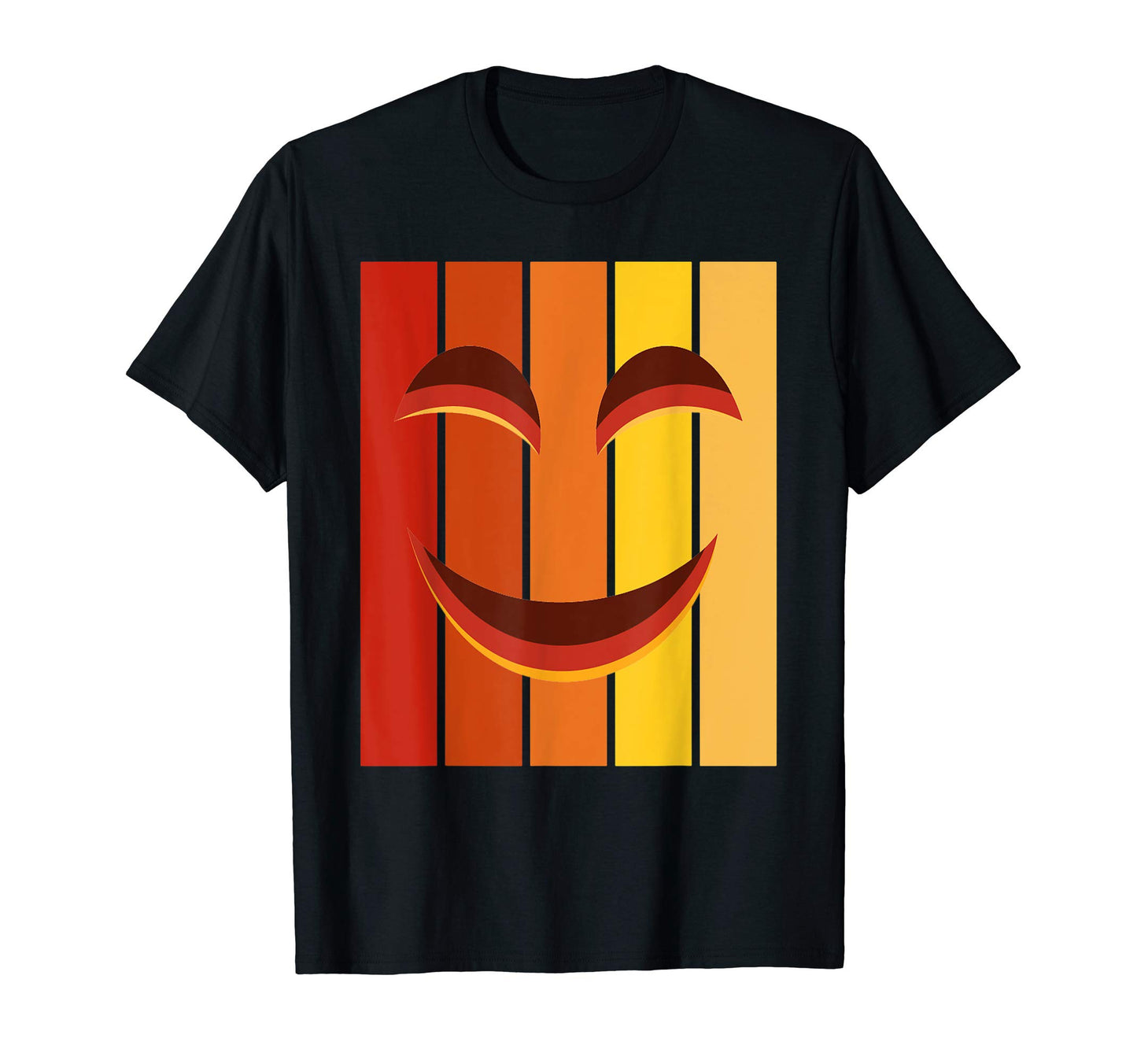 Smiling Pumpkin Face Halloween T-Shirt - Casual Everyday Wear Men Women - T-Shirt, Sweatshirt, Hoodie