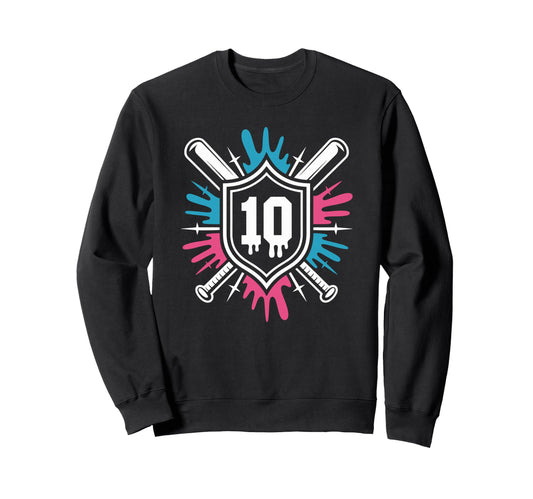 10Th Birthday Baseball Party Future Sweatshirt - Graphic Print for Adults - T-Shirt, Sweatshirt, Hoodie