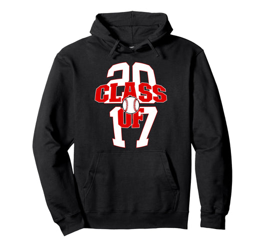 9 Years Class 2017 Baseball 9Th Hoodie - Custom Art Print for Adults - T-Shirt, Sweatshirt, Hoodie
