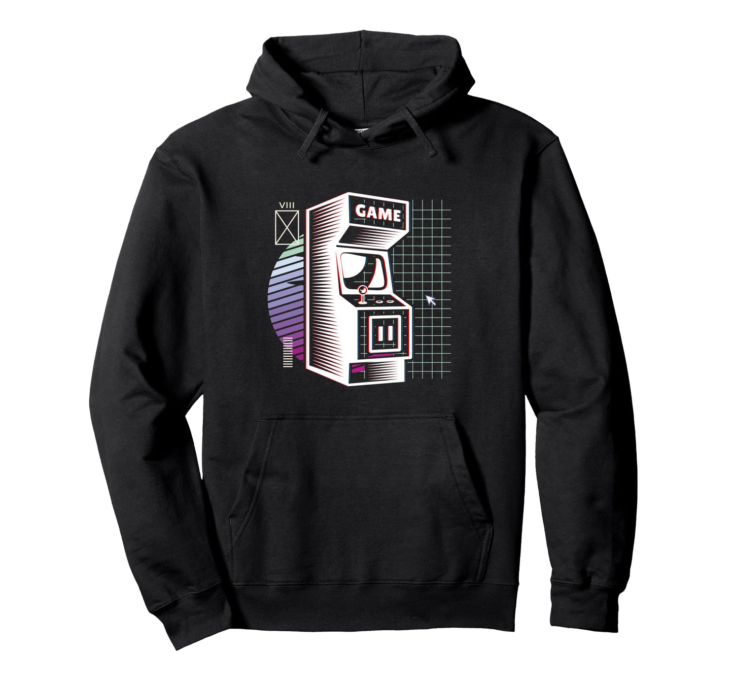 Synthwave Retrowave Vaporwave Video Hoodie - Aesthetic Graphic for Adults - T-Shirt, Sweatshirt, Hoodie