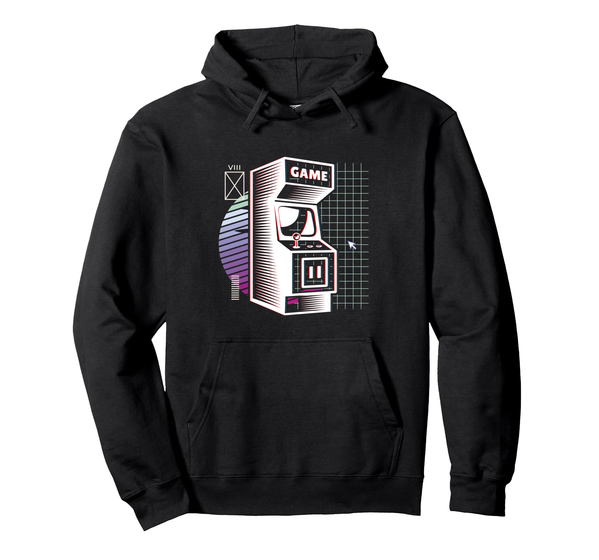 Synthwave Retrowave Vaporwave Video Hoodie - Aesthetic Graphic for Adults - T-Shirt, Sweatshirt, Hoodie