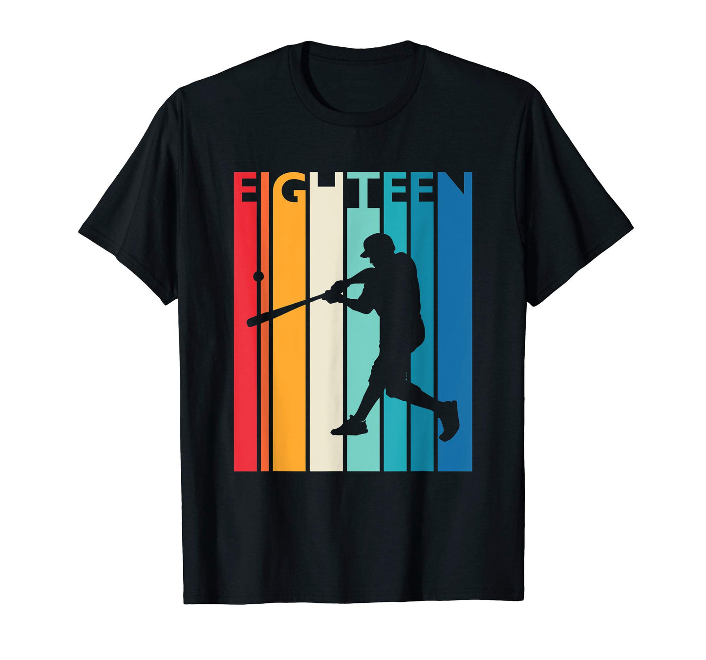 18Th Birthday Gift Eighteen Baseball 18 T-Shirt - Aesthetic Graphic Unisex - T-Shirt, Sweatshirt, Hoodie