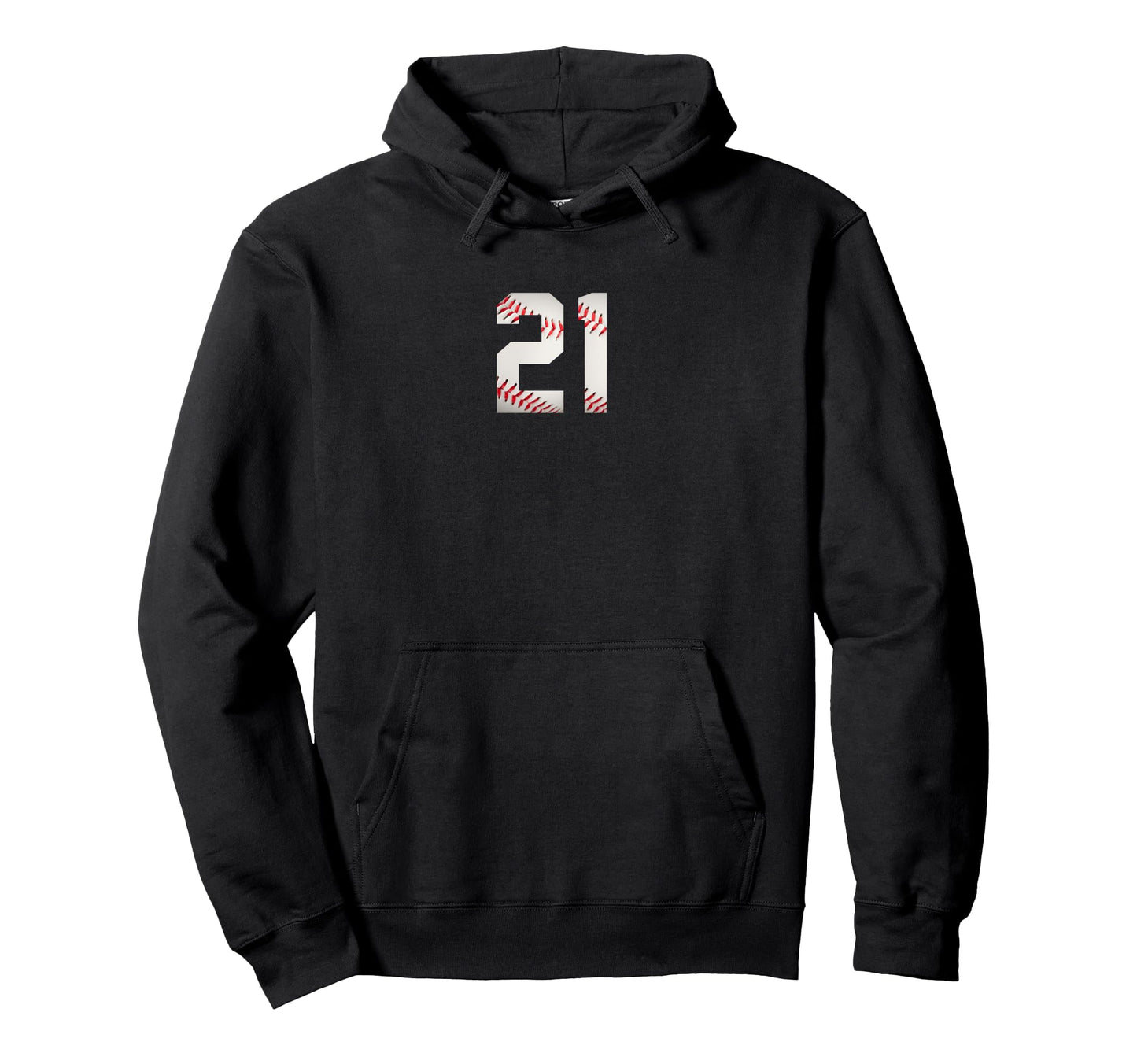 Number 21 Minimalist Birthday Baseball Hoodie - Trendy Graphic Unisex - T-Shirt, Sweatshirt, Hoodie