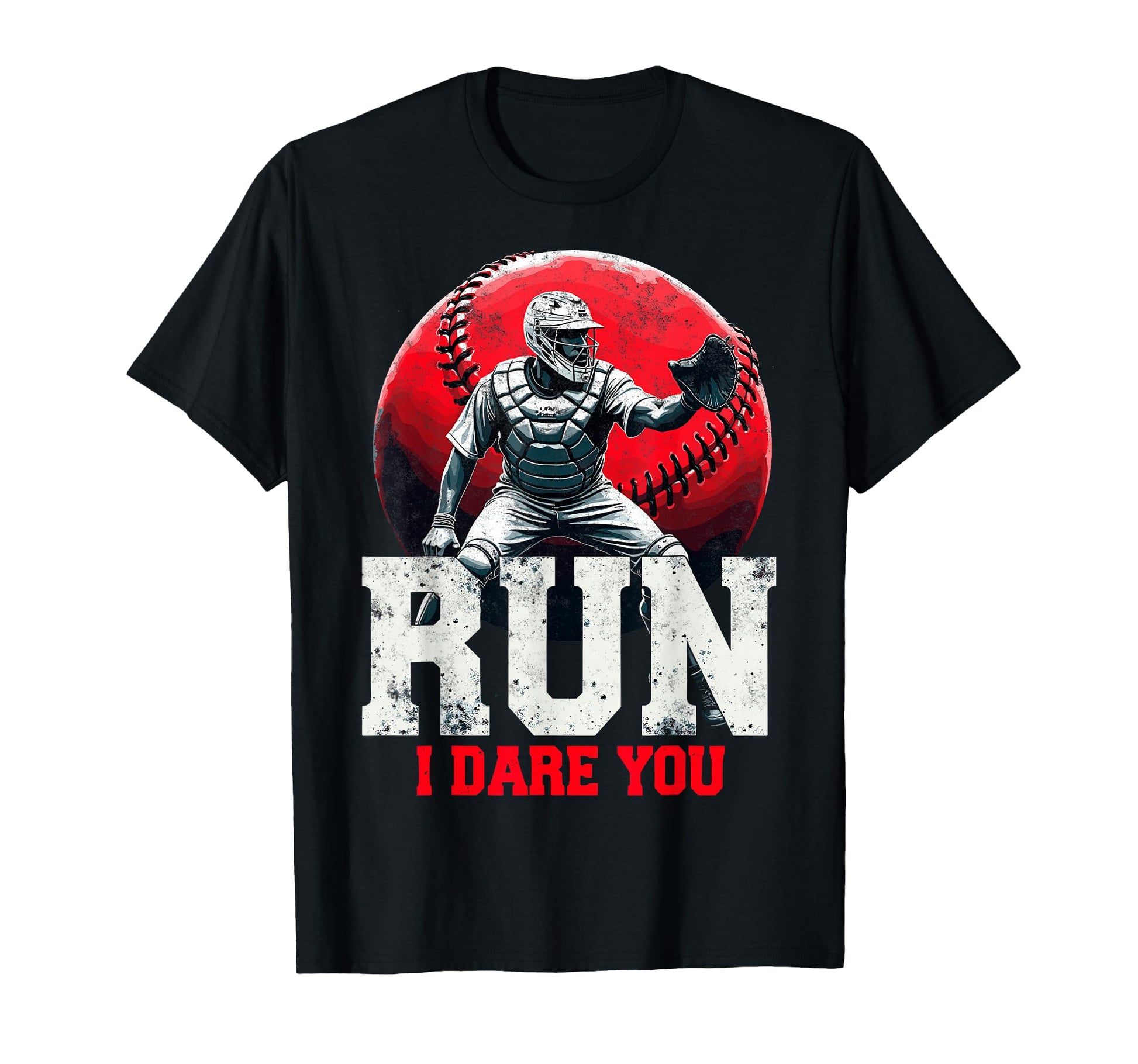 Run I Dare You Funny Baseball Ball T-Shirt - Fun Novelty Design for Adults - T-Shirt, Sweatshirt, Hoodie
