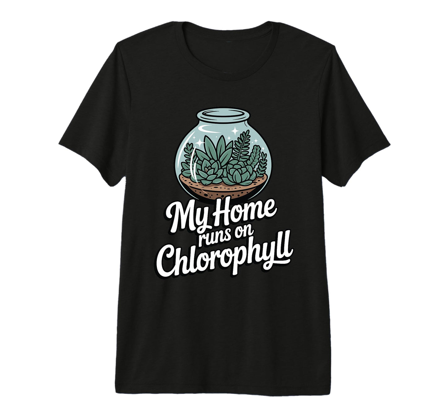 My Home Runs Chlorophyll Plant Lover Tri T-Shirt - Trendy Graphic Unisex - T-Shirt, Sweatshirt, Hoodie