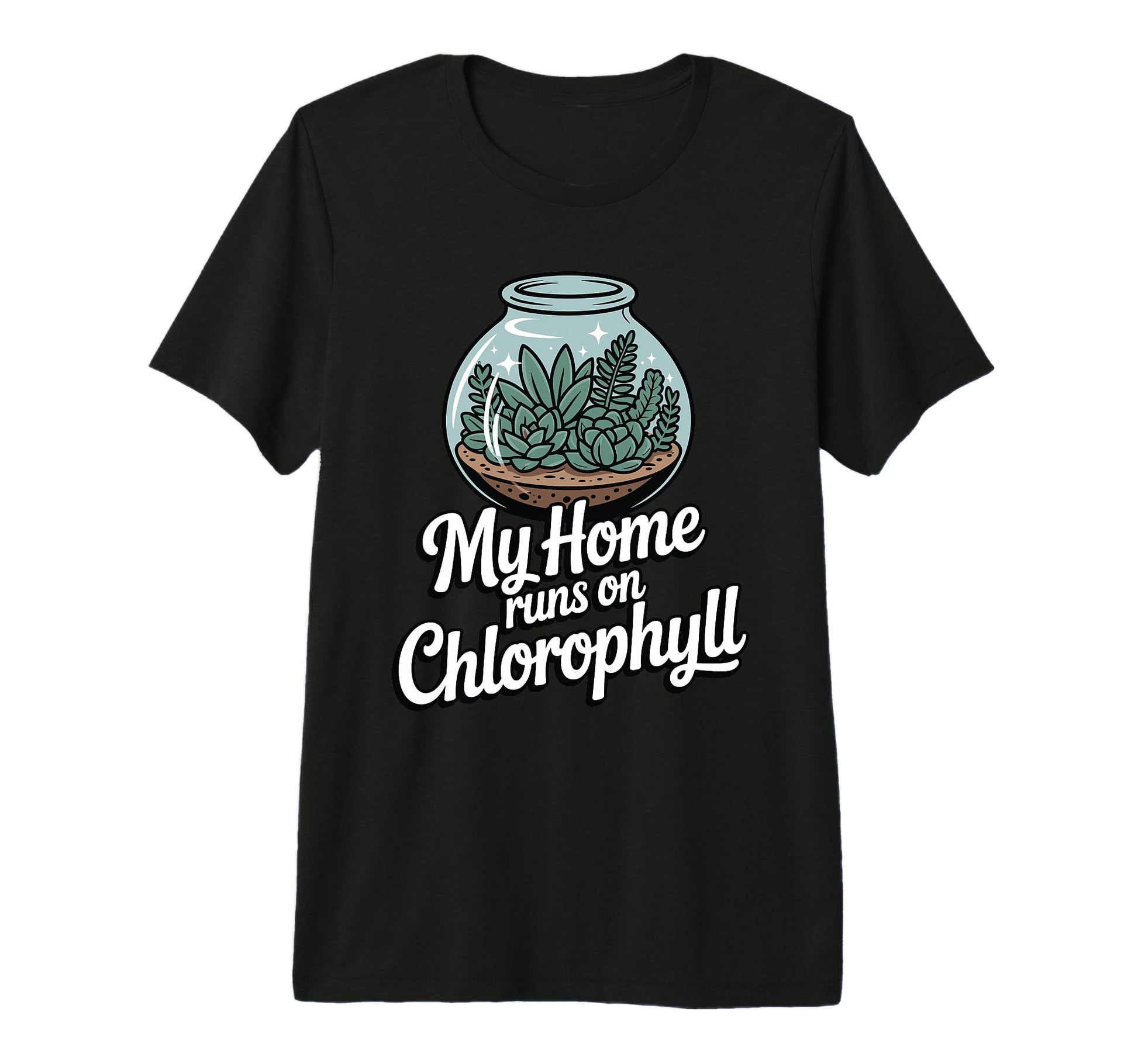 My Home Runs Chlorophyll Plant Lover Tri T-Shirt - Trendy Graphic Unisex - T-Shirt, Sweatshirt, Hoodie