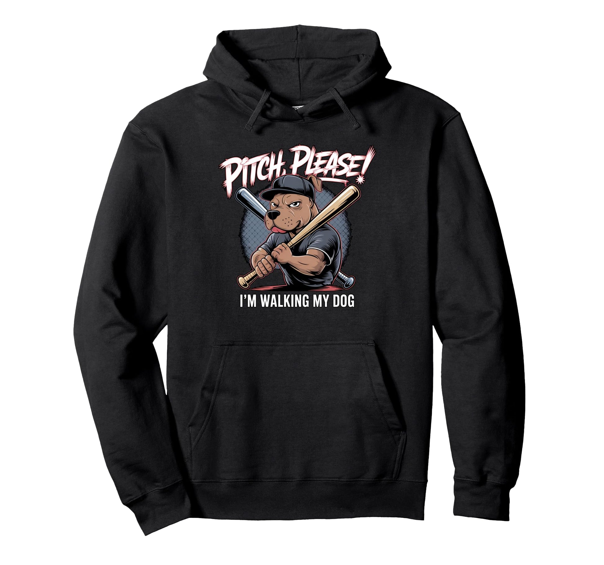 Pitch Please Im Walking My Dog Hoodie - Casual Everyday Wear Men Women - T-Shirt, Sweatshirt, Hoodie