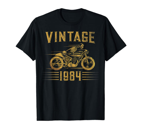 1984 Biker Motorcycle T-Shirt - Aesthetic Graphic for Adults - T-Shirt, Sweatshirt, Hoodie