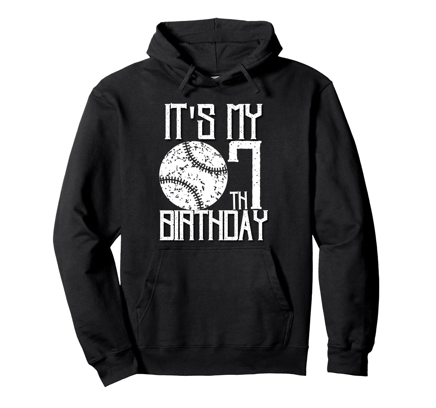 Its My 7Th Birthday Baseball Player 7Th Hoodie - Trendy Graphic Unisex - T-Shirt, Sweatshirt, Hoodie