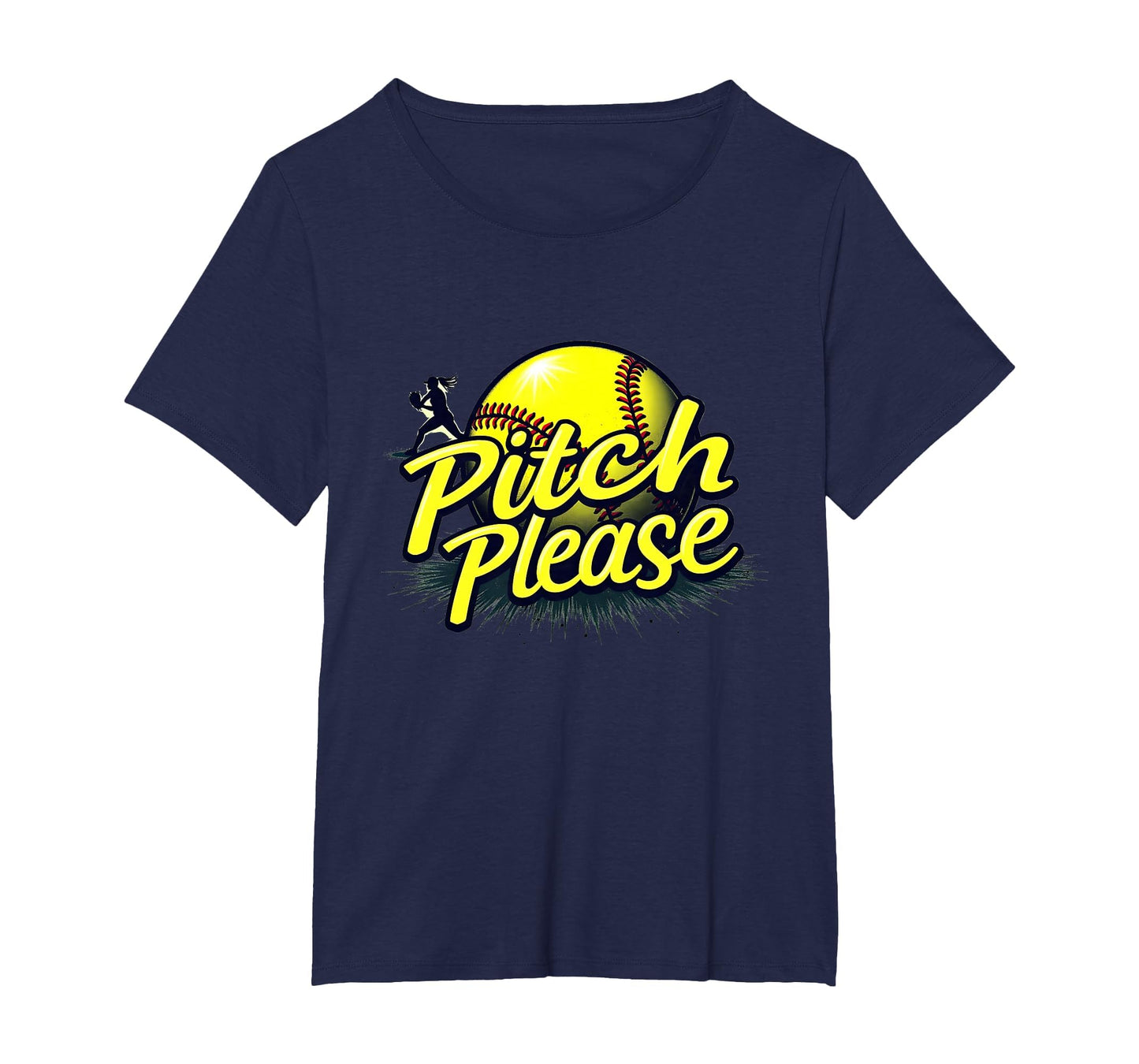 Pitch Please Softball Sassy Athlete T-Shirt - Trendy Graphic for Adults - T-Shirt, Sweatshirt, Hoodie