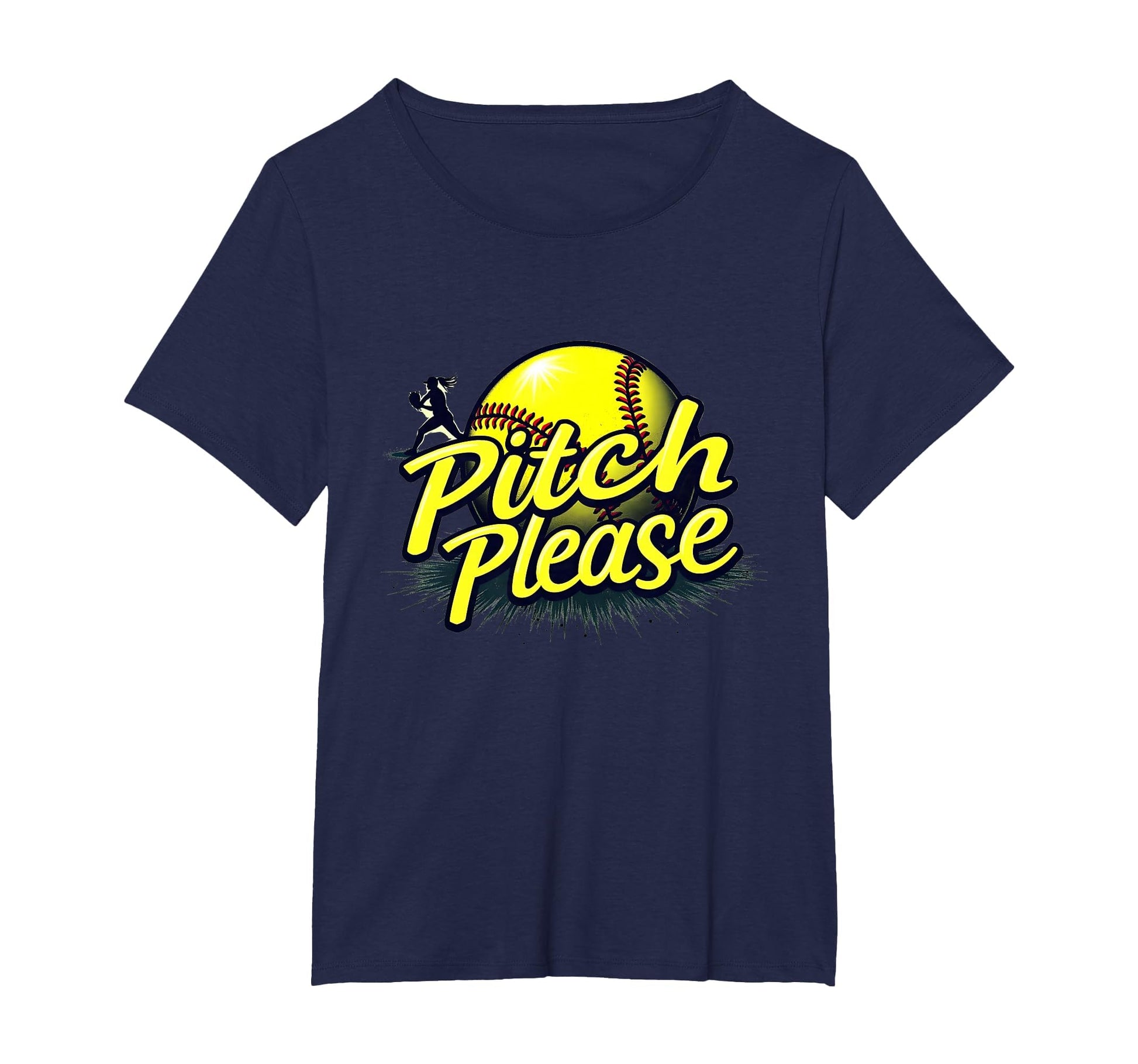Pitch Please Softball Sassy Athlete T-Shirt - Trendy Graphic for Adults - T-Shirt, Sweatshirt, Hoodie