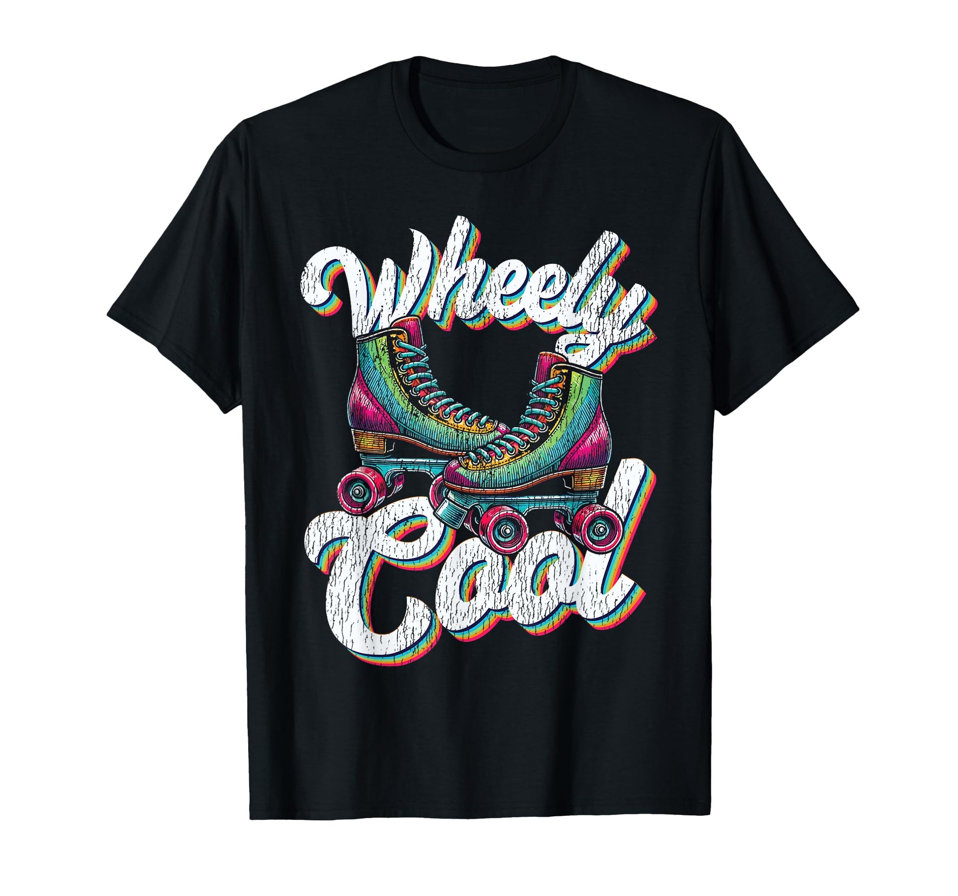 Roller Skating Skate 1970S Wheely T-Shirt - Casual Everyday Wear Men Women - T-Shirt, Sweatshirt, Hoodie