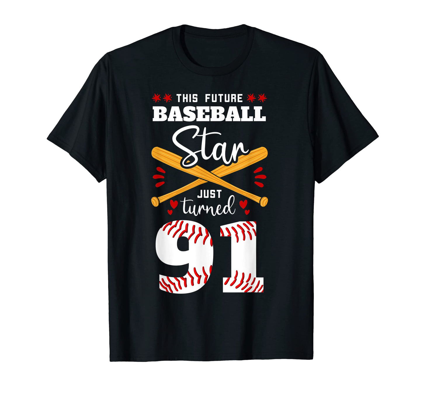 This Future Baseball Star Just T-Shirt - Fun Novelty Design Men Women - T-Shirt, Sweatshirt, Hoodie