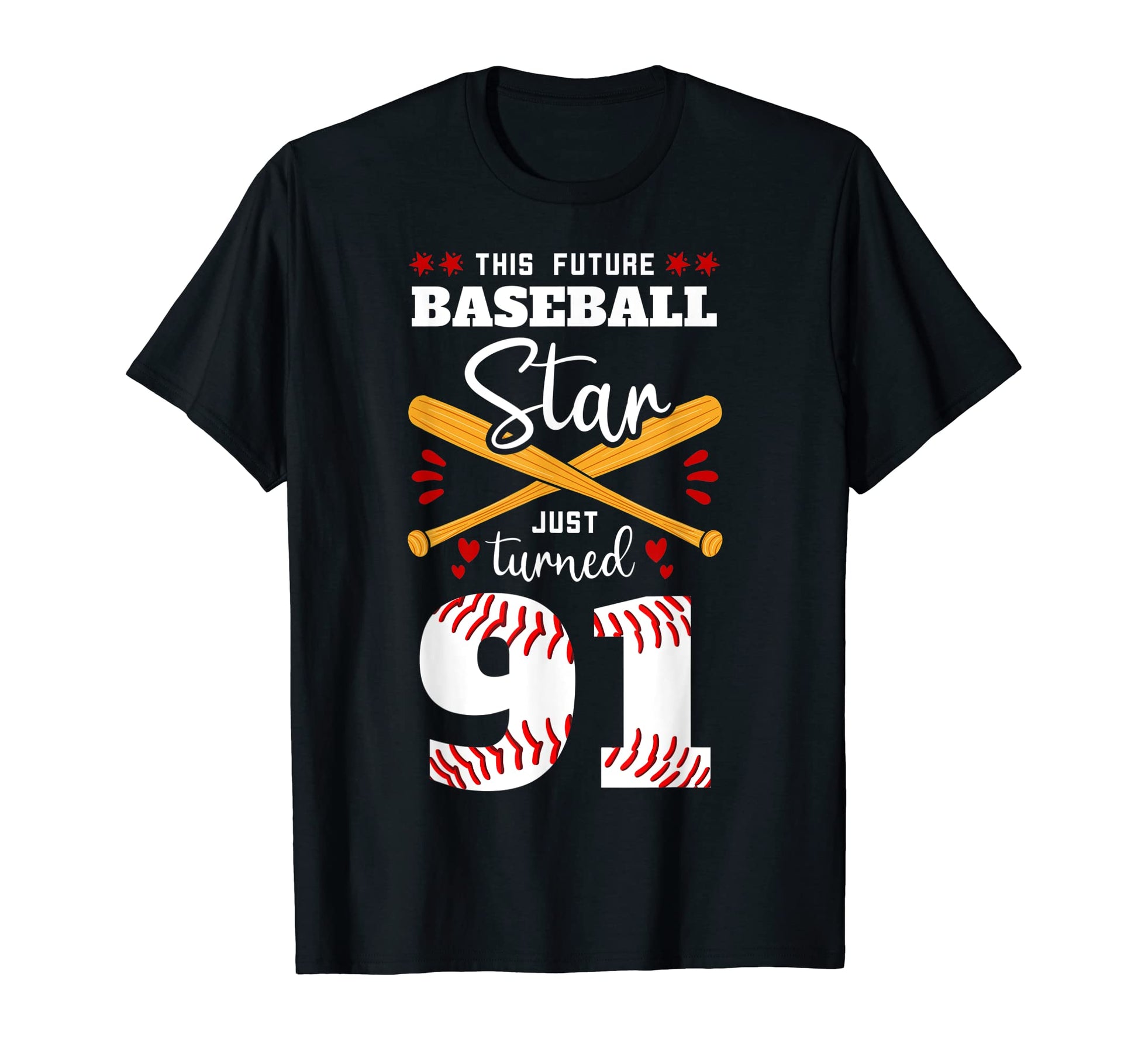 This Future Baseball Star Just T-Shirt - Fun Novelty Design Men Women - T-Shirt, Sweatshirt, Hoodie