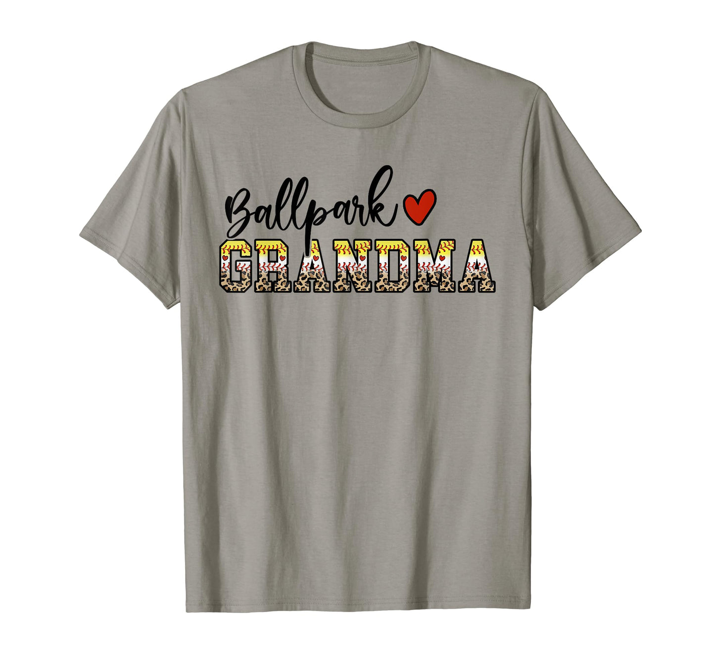 Ballpark Grandma Baseball Softball Mom T-Shirt - Minimalist Print Unisex - T-Shirt, Sweatshirt, Hoodie