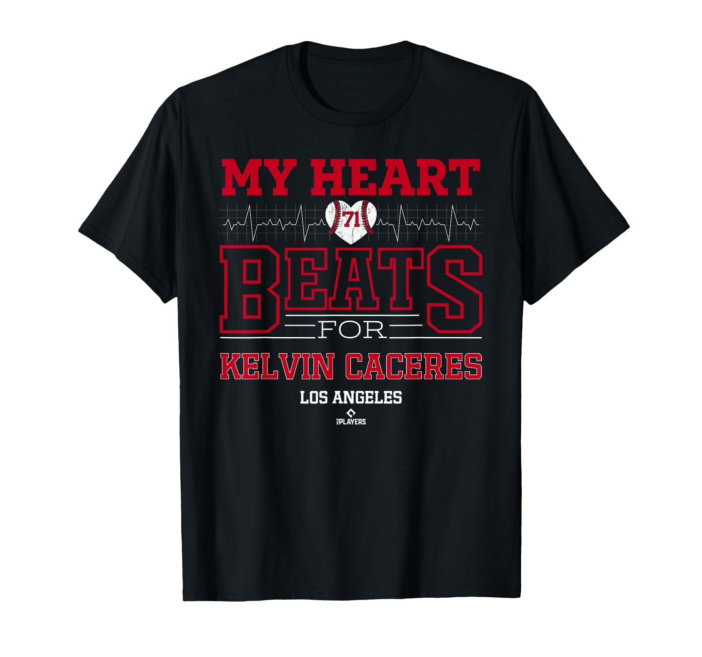 My Heart Beats Kelvin Caceres Los T-Shirt - Minimalist Print Unisex - T-Shirt, Sweatshirt, Hoodie