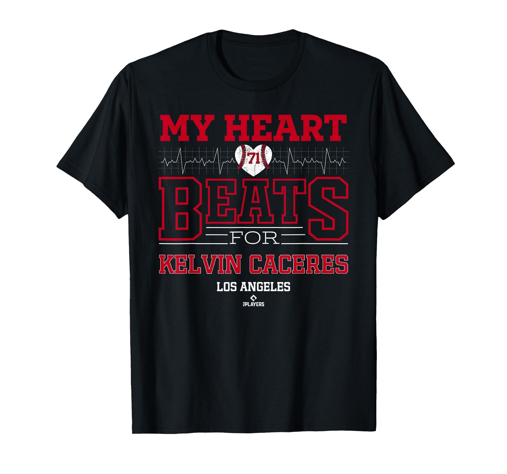 My Heart Beats Kelvin Caceres Los T-Shirt - Minimalist Print Unisex - T-Shirt, Sweatshirt, Hoodie