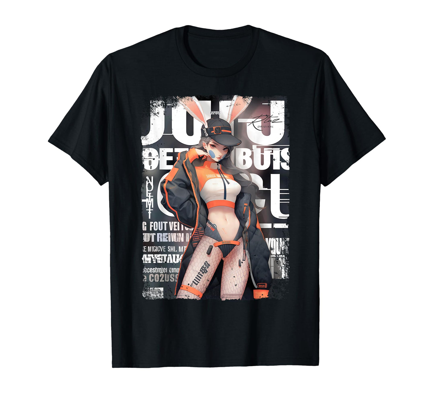 Magazine Cover Bunny Collage Sexy Model T-Shirt - Streetwear Style Unisex - T-Shirt, Sweatshirt, Hoodie