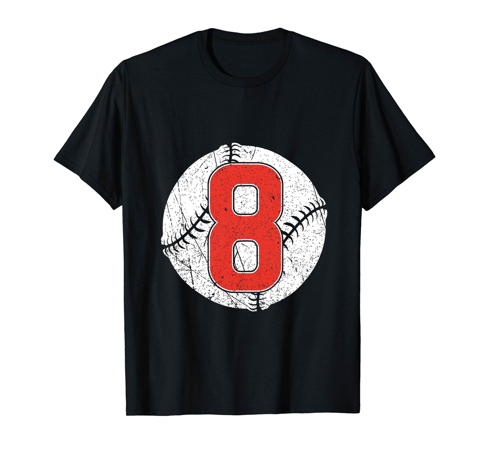 Baseball Birthday 8Th Birthday Party T-Shirt - Unique Graphic Unisex - T-Shirt, Sweatshirt, Hoodie
