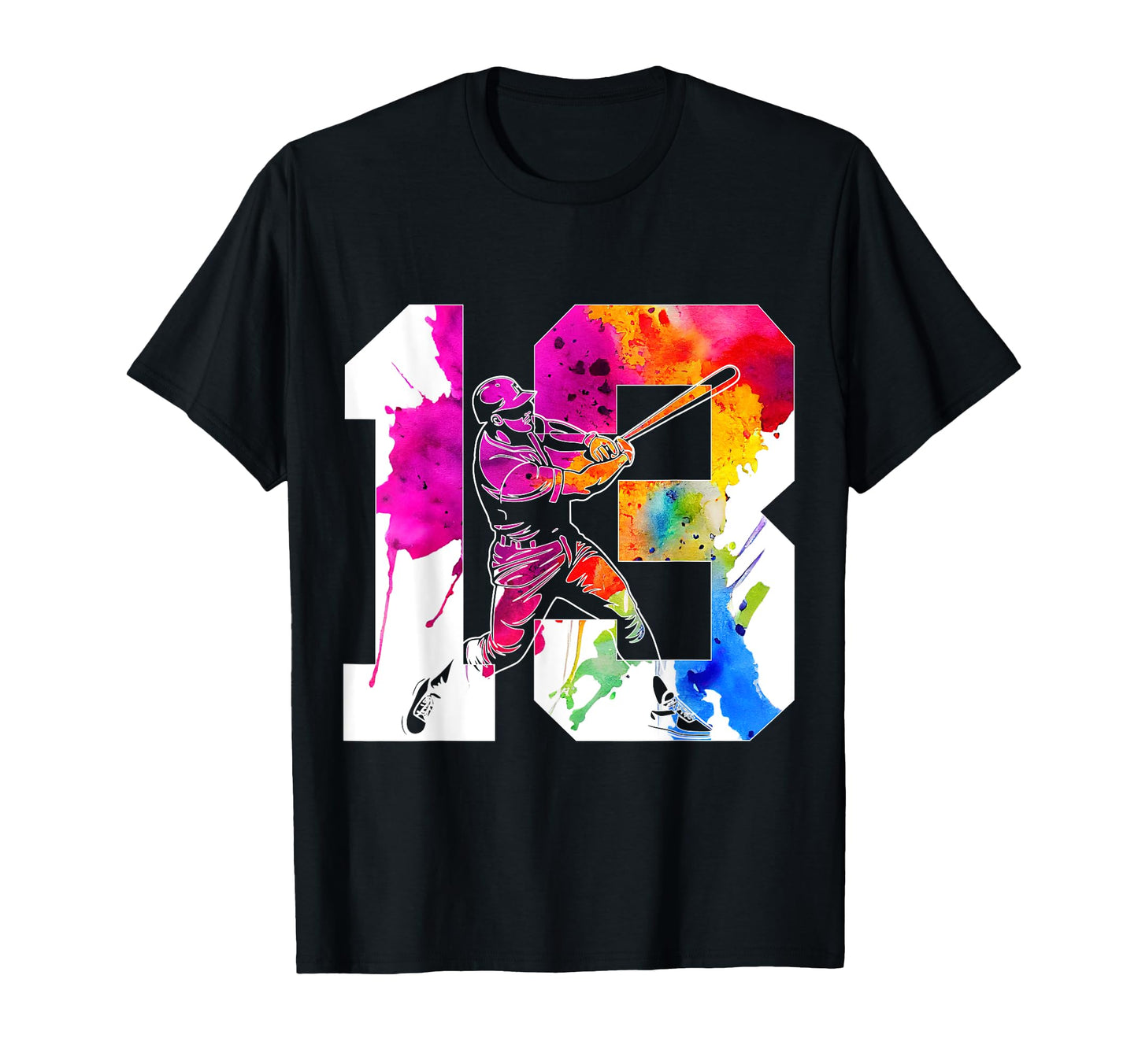 Number 13 Years Baseball 13Th Birthday T-Shirt - Aesthetic Graphic Unisex - T-Shirt, Sweatshirt, Hoodie
