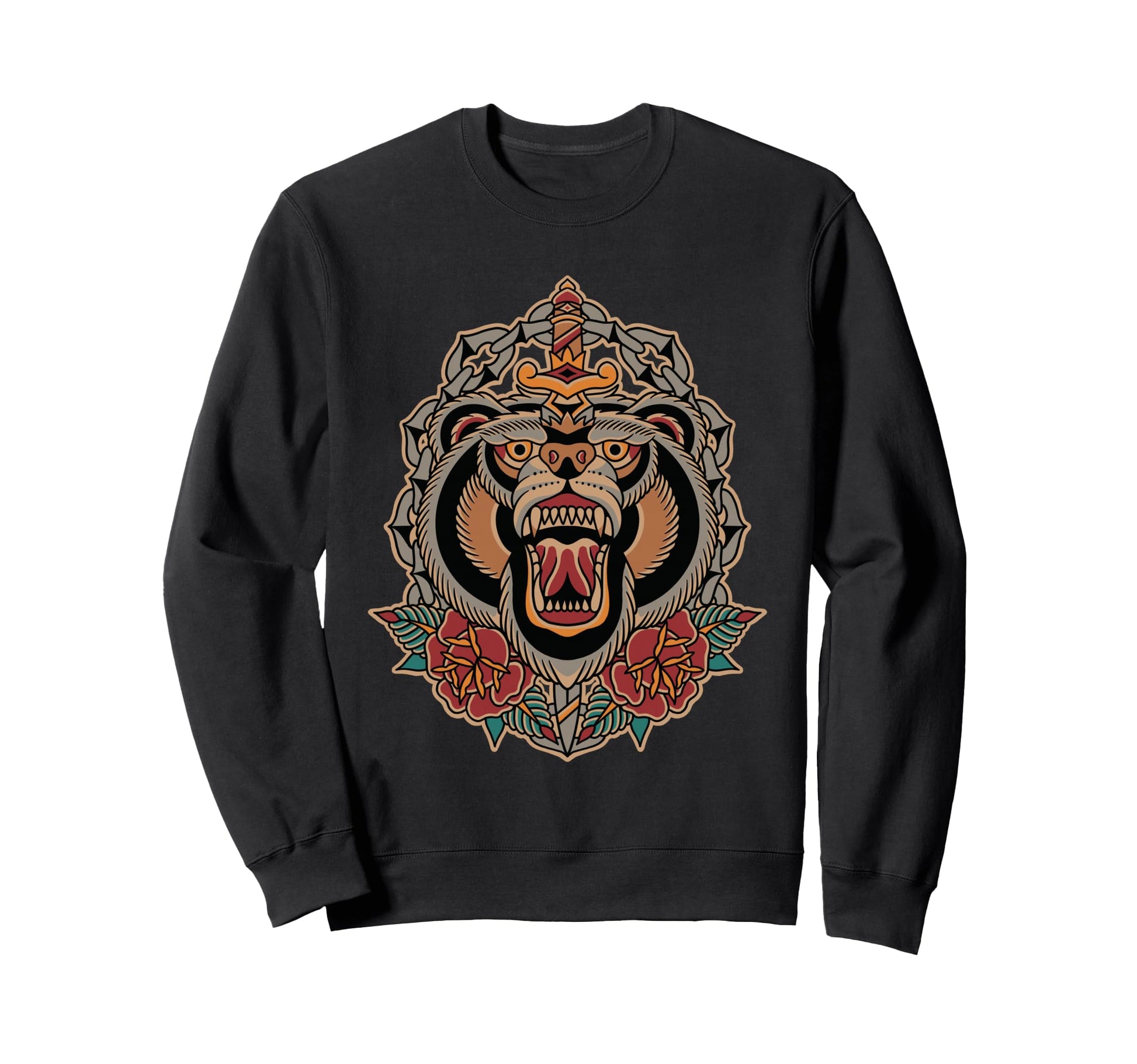 American Traditional Tattoo Flash Sweatshirt - Minimalist Print Unisex - T-Shirt, Sweatshirt, Hoodie
