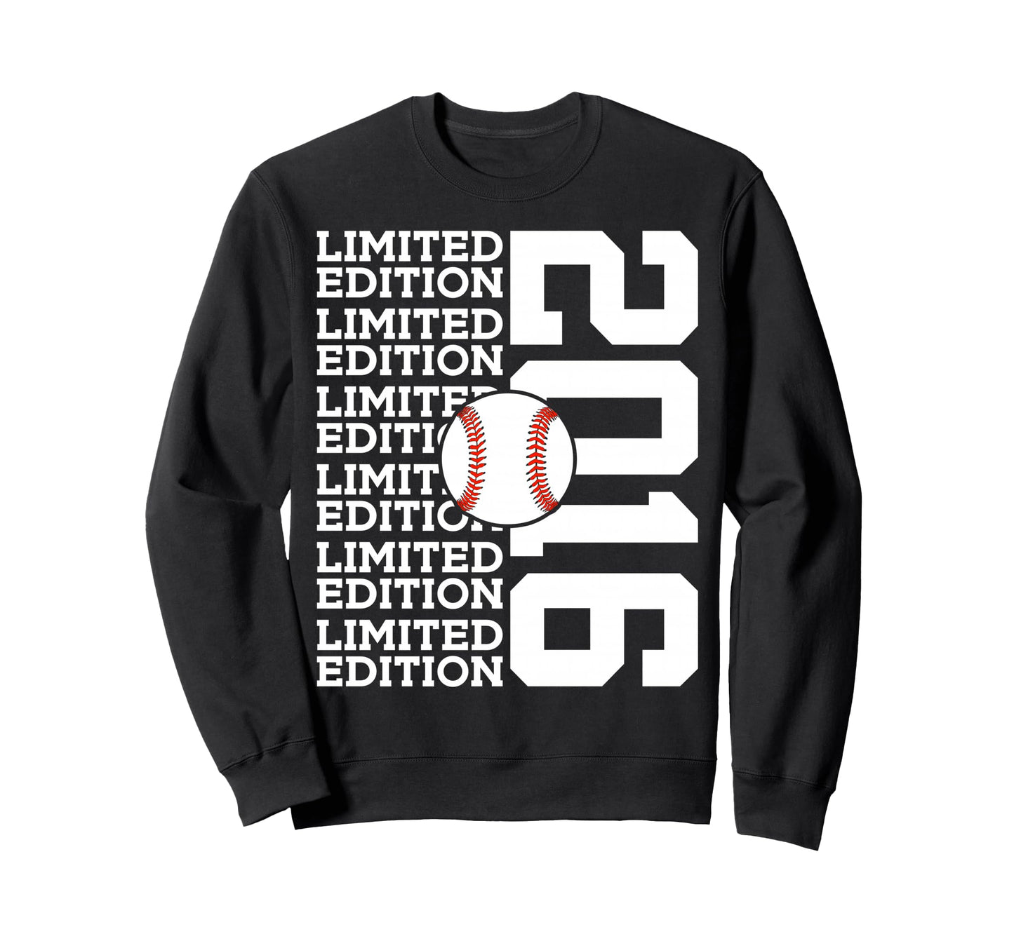 2016 Baseball 10Th Birthday Sweatshirt - Aesthetic Graphic Men Women - T-Shirt, Sweatshirt, Hoodie