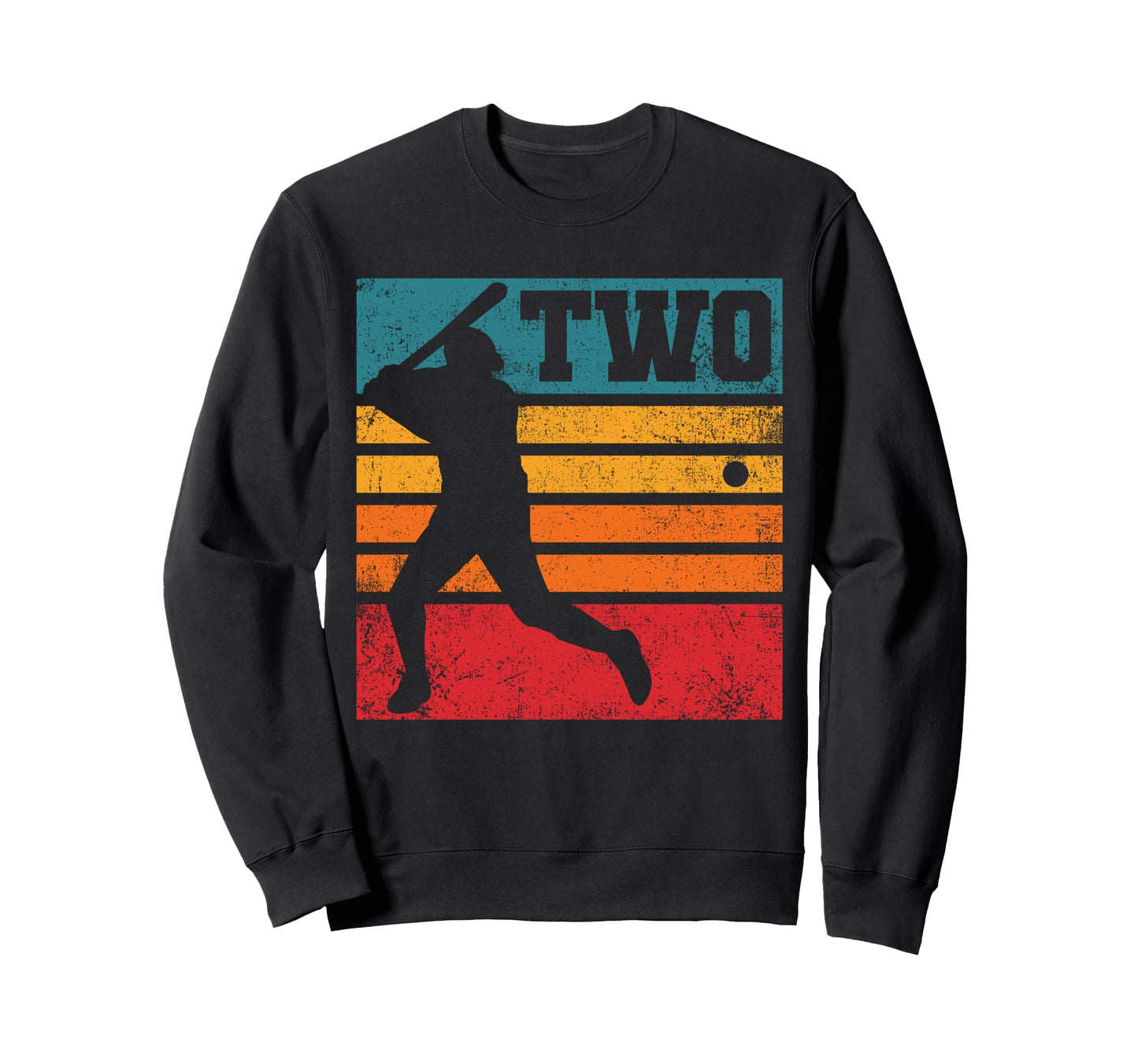 Two 2Nd Birthday Baseball Batter Sweatshirt - Aesthetic Graphic for Adults - T-Shirt, Sweatshirt, Hoodie