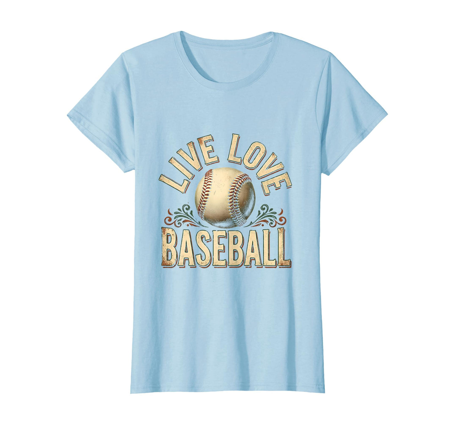 Live Love Baseball American T-Shirt - Trendy Graphic Men Women - T-Shirt, Sweatshirt, Hoodie