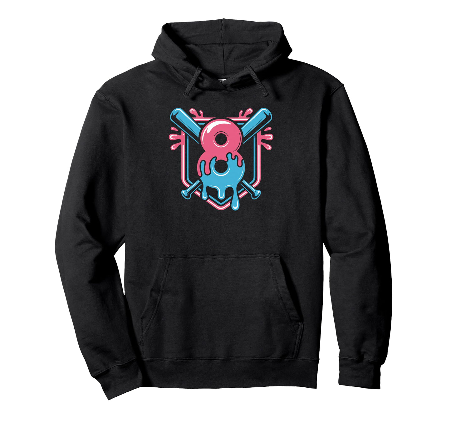Eight Years Awesome Baseball Birthday Hoodie - Streetwear Style Unisex - T-Shirt, Sweatshirt, Hoodie