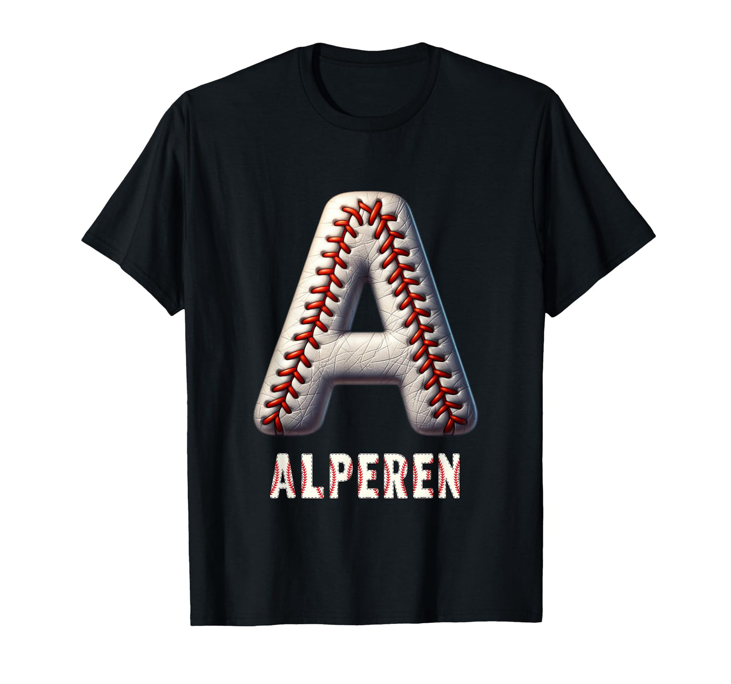 Baseball Home Run Anton Initial T-Shirt - Casual Everyday Wear for Adults - T-Shirt, Sweatshirt, Hoodie