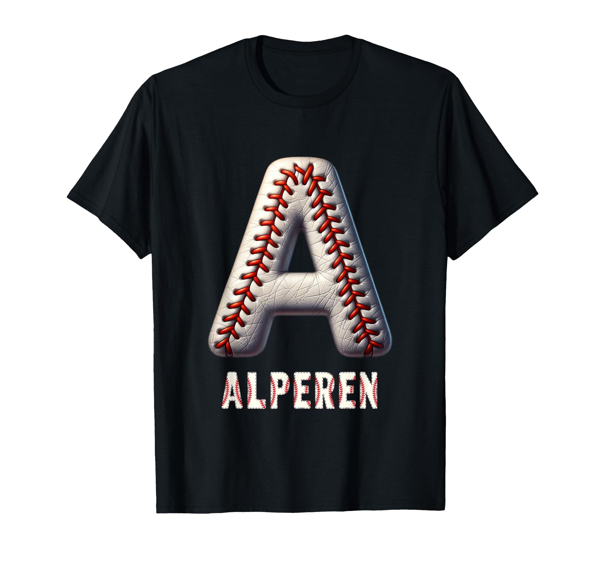 Baseball Home Run Anton Initial T-Shirt - Casual Everyday Wear for Adults - T-Shirt, Sweatshirt, Hoodie
