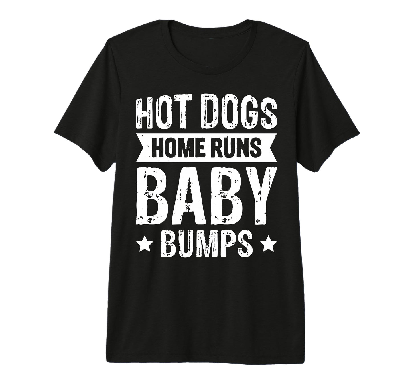 Hot Dogs Home Runs Bumps Tri Blend T-Shirt - Casual Everyday Wear Men Women - T-Shirt, Sweatshirt, Hoodie