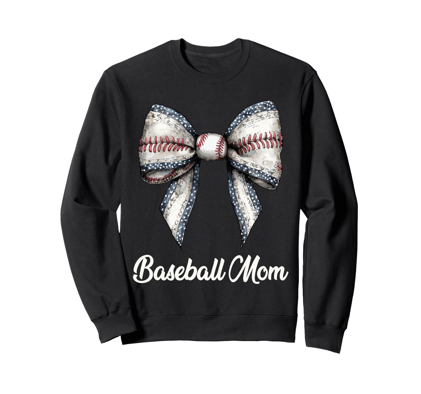Baseball Mom Coquette Bow Baseball Sweatshirt - Trendy Graphic Unisex - T-Shirt, Sweatshirt, Hoodie