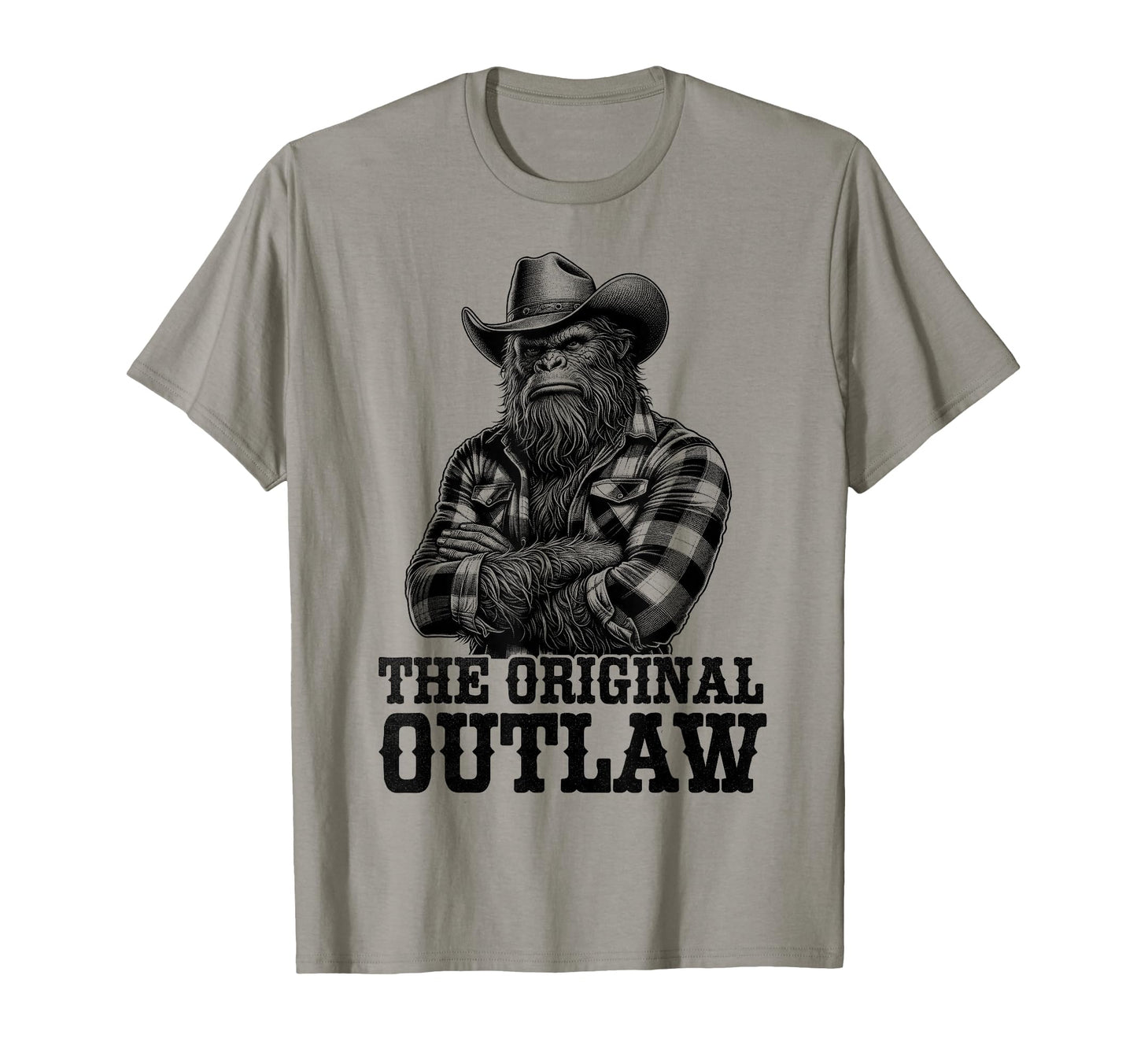 Bigfoot Sasquatch Funny Cowboy Cryptid T-Shirt - Streetwear Style Unisex - T-Shirt, Sweatshirt, Hoodie