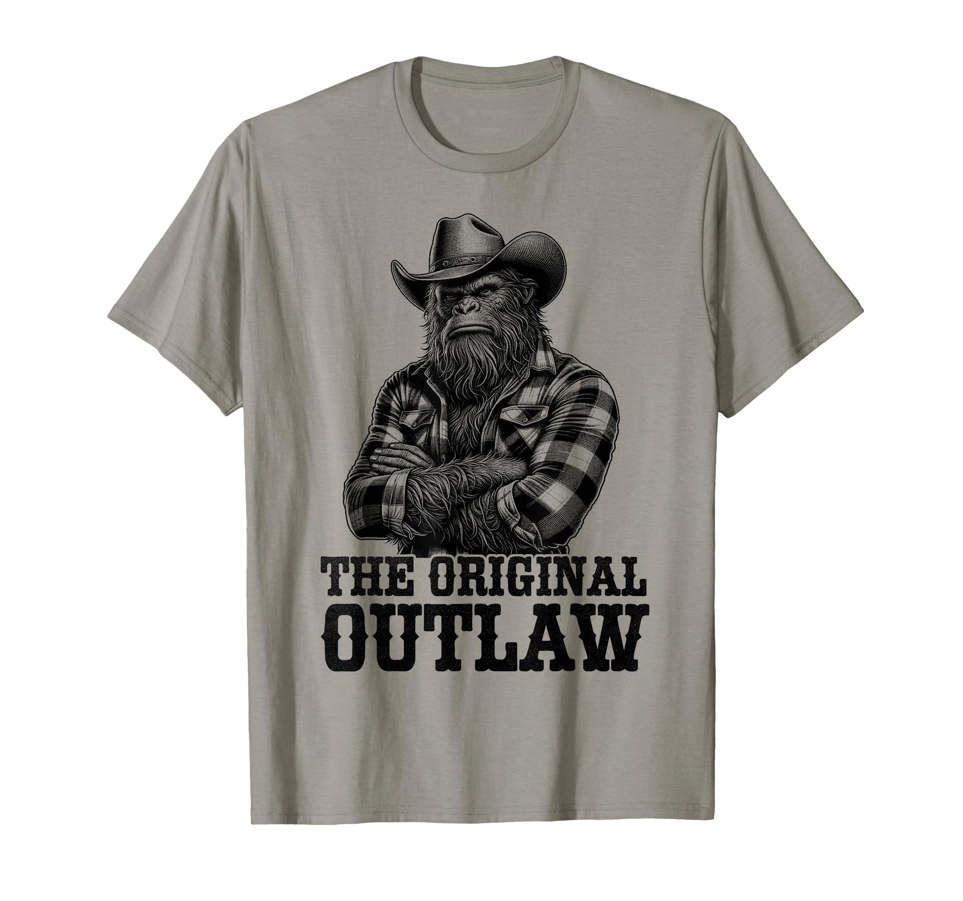 Bigfoot Sasquatch Funny Cowboy Cryptid T-Shirt - Streetwear Style Unisex - T-Shirt, Sweatshirt, Hoodie