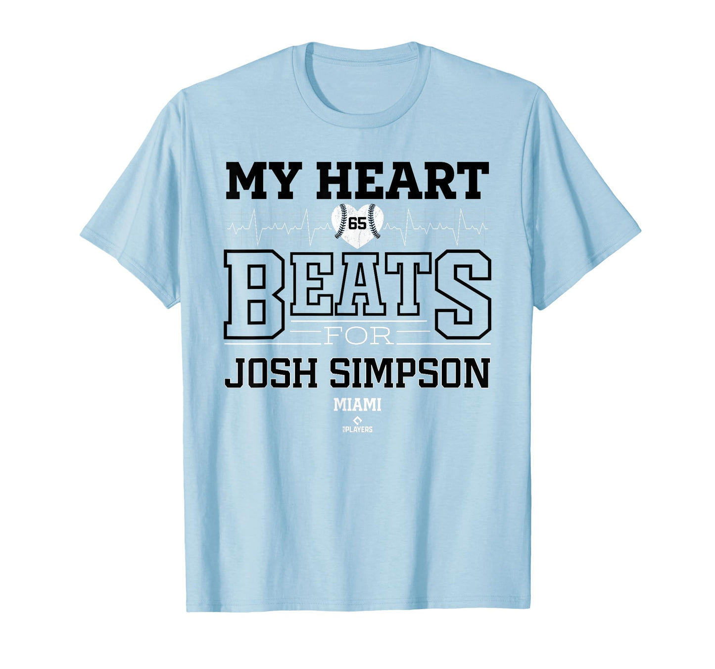 My Heart Beats Josh Simpson Miami T-Shirt - Custom Art Print Men Women - T-Shirt, Sweatshirt, Hoodie