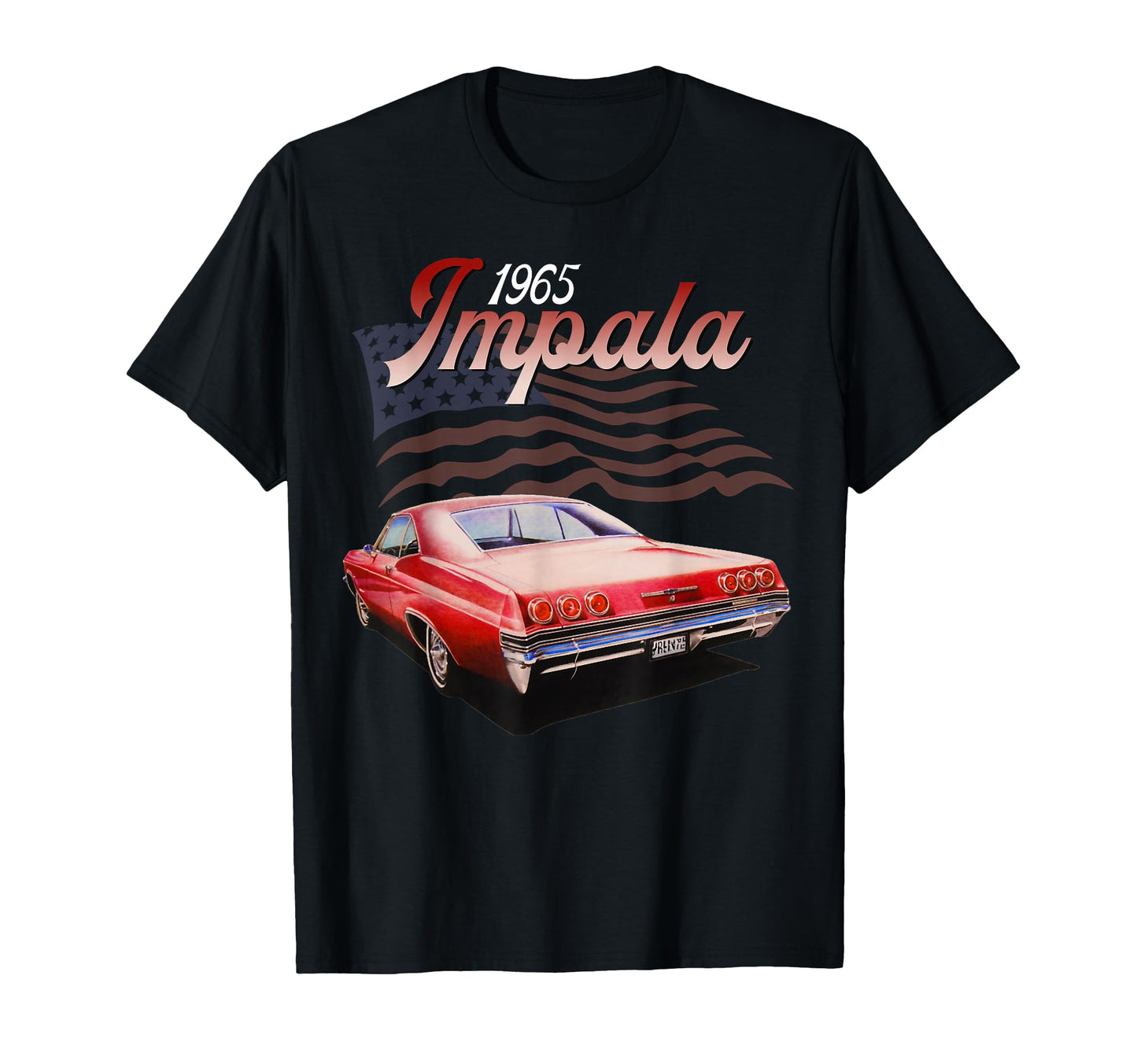 1965 65 Impala Old School Muscle Car T-Shirt - Aesthetic Graphic Unisex - T-Shirt, Sweatshirt, Hoodie