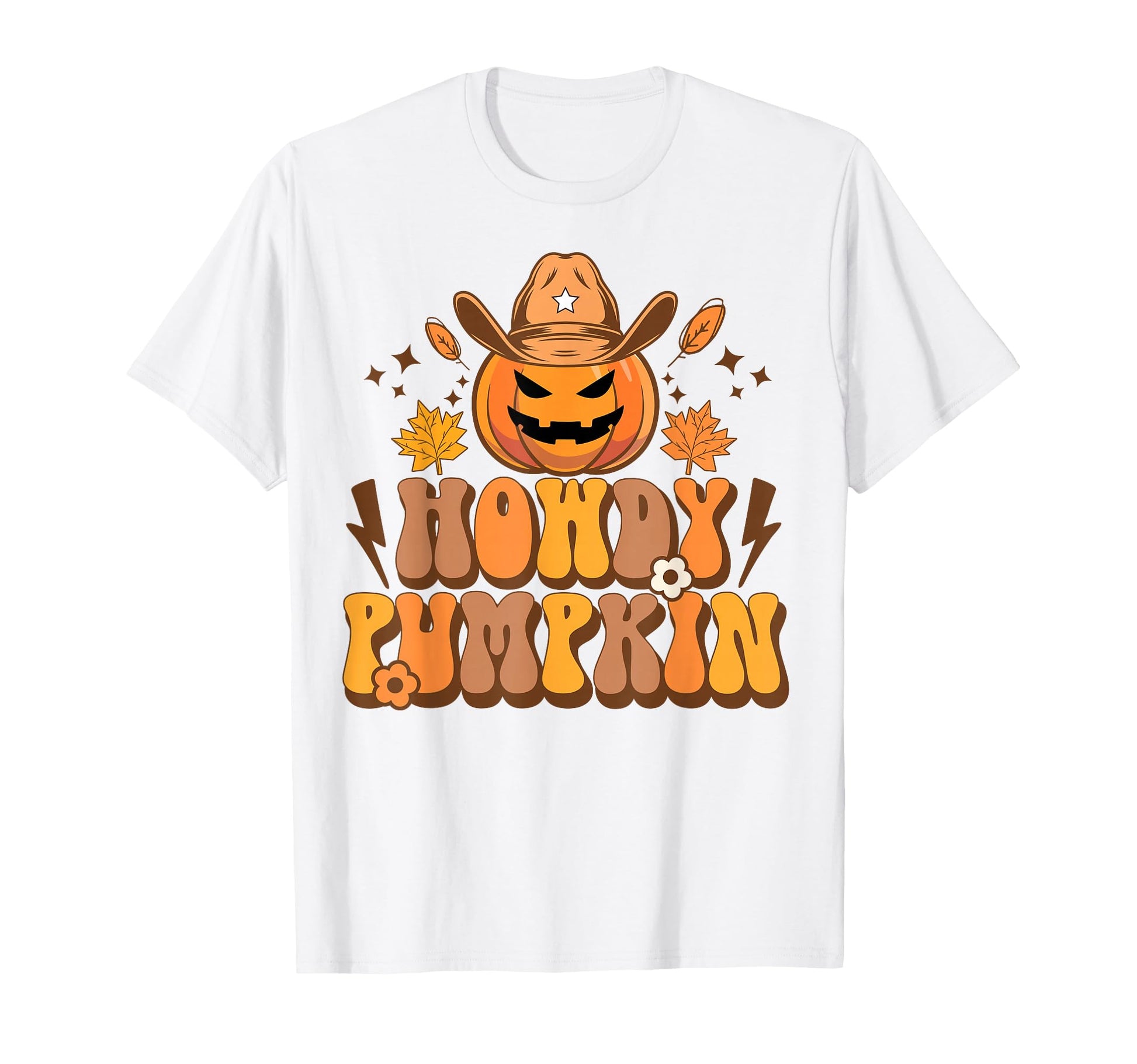 Howdy Pumpkin Fall Autumn T-Shirt - Casual Everyday Wear for Adults - T-Shirt, Sweatshirt, Hoodie